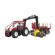 U03093, U 03093, 60003093 Traktor Steyr CVT 6230 z HDS, przyczepą leśną i belami
